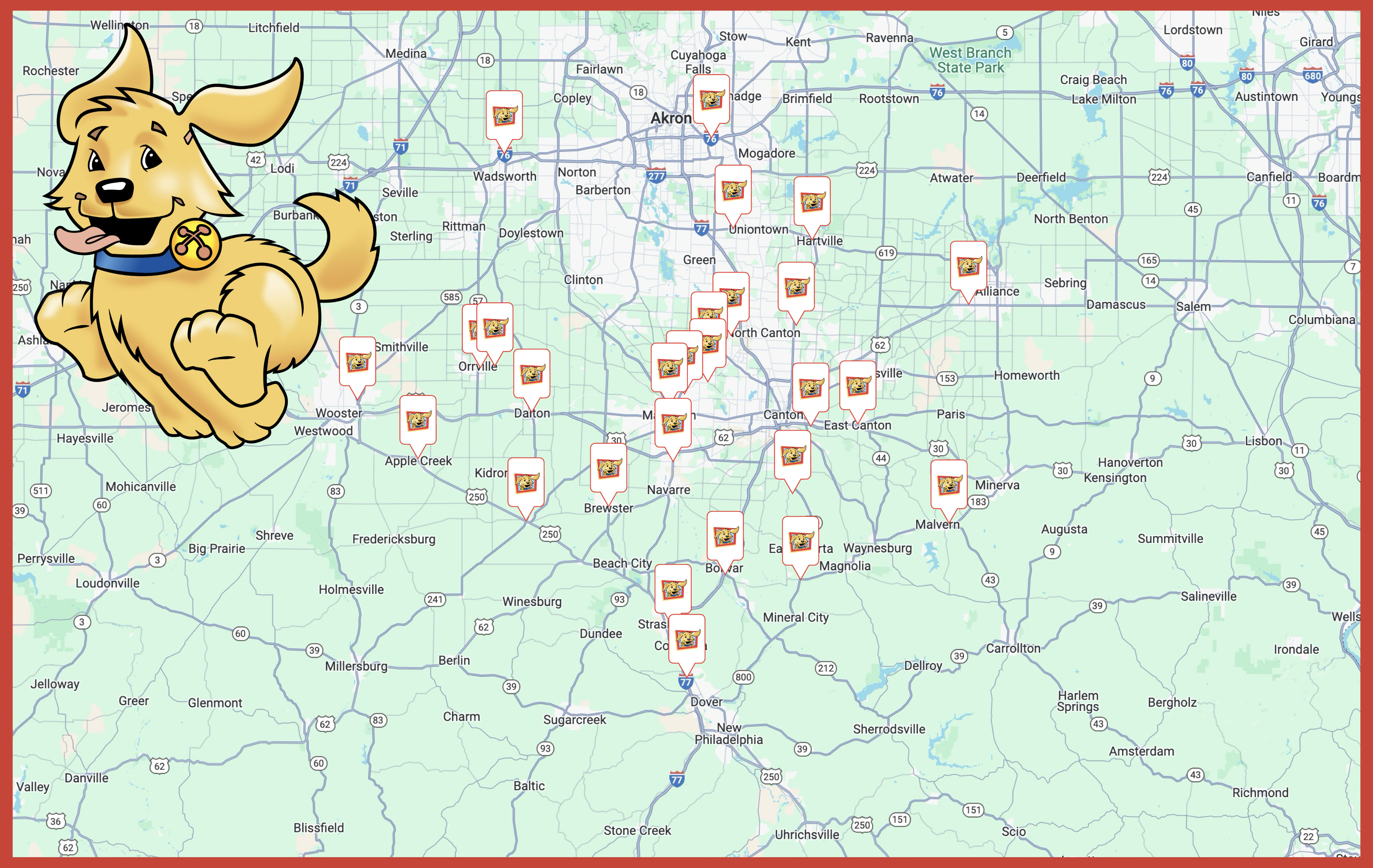 BellStores Locations Map Website Image