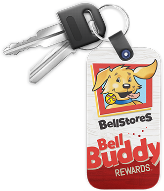 Keys with Bell Buddy Rewards tag